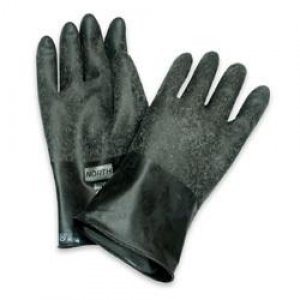 NORTH BUTYL CHEMICAL RESISTANT GLOVES 17MIL 14