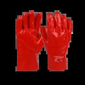 WORKSAFE PVC GAUNLET CHEMICAL RESISTANT GLOVES 27CM LENGTH
