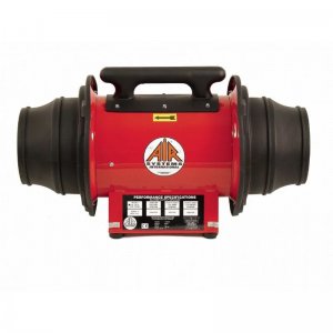 AIR SYSTEMS INLINE AXIAL FAN,EXP.-PROOF, 115VAC,1/3HP 60HZ, 8-10 ADAPTERS