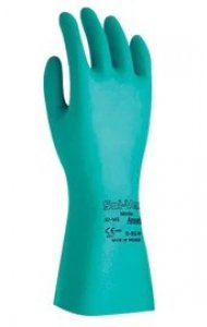 ANSELL SOLVEX NITRILE CHEMICAL RESISTANT GLOVES 15MIL WITH STRONG GRIP AND DURABILITY