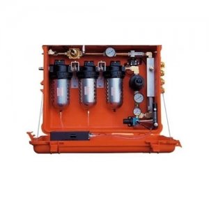 AIR SYSTEMS 50 CFM AUTO-AIRTM BREATHER BOX FILTRATION SYSTEM, 4 COUPLINGS, 9-VOLT DC ONLY