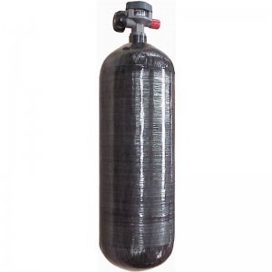 AIR SYSTEMS 87CF DOT CARBON FIBER CYLINDER- CGA-347, 4500 PSI