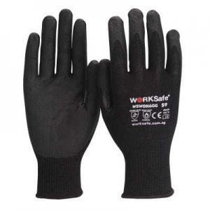 WORKSAFE N600 NITRILE MICROFOAM PALM COATED SAFETY GLOVES, CUT LEVEL F