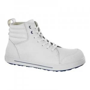 BIRKENSTOCK QS 500 ESD S3 MID CUT SAFETY SHOE WITH STEEL TOE CAP - WHITE
