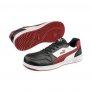 PUMA SAFETY FRONTCOURT LOW BLACK/WHITE/RED S3L ESD SAFETY SHOES WITH 300°C HEAT-RESISTANT OUTSOLE