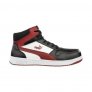 PUMA SAFETY FRONTCOURT MID BLACK/WHITE/RED S3L ESD SAFETY SHOES WITH 300°C HEAT-RESISTANT OUTSOLE