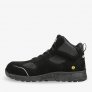 SAFETY JOGGER FUJI S3S MID-CUT SAFETY SHOE WITH NANOCARBON TOECAP, BLACK SR ESD CI FO HRO