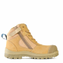 BATA ZIPPY NATURALS WHEAT ZIP SIDED LACE-UP BOOT SRA, (804-88841)