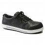 BIRKENSTOCK QS 500 S3 LEATHER SAFETY SHOE WITH STEEL TOE CAP - BLACK