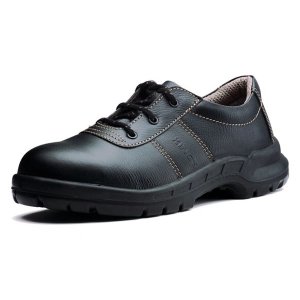 KINGS KWS800 BLACK LACE-UP STEEL TOE SAFETY SHOE WITH SRC SLIP-RESISTANT PU OUTSOLE