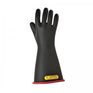 SALISBURY CLASS 3 LINEMAN GLOVES 16 INCH STRAIGHT CUFF 26500V RED BLACK
