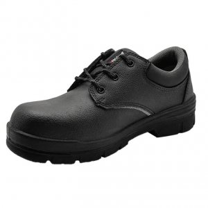 WORKGARD ALPHA II-L LOW CUT, BLACK COW SPLIT LEATHER, S3