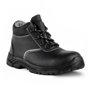 WORKGARD ALPHA-M MID CUT, BLACK BARTON SPLIT LEATHER, S1P