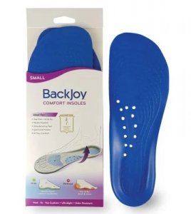 BackJoy Comfort Soles Unisex Shoe Insoles M4-M8 / W6-W10 - Heel Pain & Plantar Fasciitis Relief