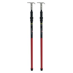 BRIDGEHILL EXTENDABLE POLES FOR FIRE BLANKET DEPLOYMENT – SET OF 2 (4.6FT TO 9.8FT) (H35CM*W20CM*L140CM)