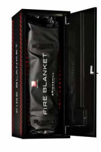 BRIDGEHILL FIRE BLANKET CABINET – SECURE WALL-MOUNTED & MOBILE FIRE BLANKET STORAGE (H90×W35×D30 CM)