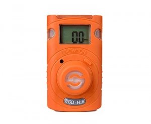 CROWCON CLIP SGD H2S DISPOSABLE GAS MONITOR, MEASUREMENT RANGE : 10/15PPM ALARM SETPT