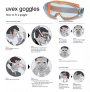 UVEX ULTRASONIC ANTI-FOG UV400 SAFETY GOGGLES ORANGE/GREY FRAME WITH CLEAR LENS