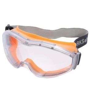 WORKSAFE® BIONIX E303 DUO-DENSITY PANAVISION SAFETY GOGGLES, ORANGE/GREY WITH PC CLEAR ANTI-FOG LENS
