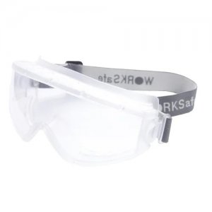 WORKSAFE STRIKE E301 SAFETY GOGGLES WITH ANTI-FOG LENS & SPLASH PROTECTION