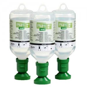 PLUM 0.9% EYEWASH BOX WITH 3 X 500ML EYEWASH BOTTLES