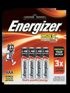 ENERGIZER AAA SIZE BATTERY (4PCS/20PKT/BOX)
