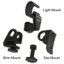NIGHTSTICK XPP-5418GX-K01 INTRINSICALLY SAFE HELMET FLASHLIGHT KIT, 200 LUMENS, 143M BEAM, IP67, MULTI-ANGLE HELMET MOUNT, 3 AA