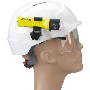 NIGHTSTICK XPP-5418GX-K01 INTRINSICALLY SAFE HELMET FLASHLIGHT KIT, 200 LUMENS, 143M BEAM, IP67, MULTI-ANGLE HELMET MOUNT, 3 AA