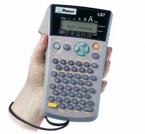 PANDUIT THERMAL PRINTER C/W CASE, 6 BATTERIES AND (1) LS7-75-1 TAPE.