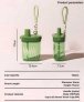 CHAKOLAB 780ML BOBO STRAW CUP SQUARE BLACK/GREY