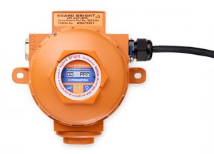 CROWCON XGARD BRIGHT A1 HOUSING, M20 ENTRY C/W DISPLAY AND INTEGRATED AV ALARM RELAY AND 4-20MA O/P HCN SENSOR, 0-30PPM