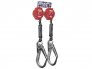 MILLER TWIN TURBO D-RING CONNECTOR & TWO (2) MFL-12/6FT TURBOLITE PFLS W/ALUMINUM LOCKING REBAR HOOK