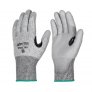 GLOBUS EMG745 CUT LEVEL D PU COATED SAFETY GLOVES, HEAT & ABRASION RESISTANT, HEAT LEVEL 1