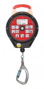 WORKSAFE® SELF-RETRACTING LIFELINE, PLASTIC CASE, GALVANISED STEEL CABLE (6M) WITH FALL INDICATOR SNAP HOOK AZ031TI