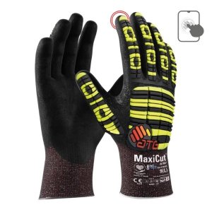 ATG MAXICUT ULTRA 52-6745FI IMPACT GLOVES, CUT F WITH AD-APT, PALM COATED KNITWRIST (72PAIRS/CTN)