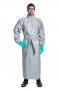 DUPONT TYCHEM 6000 GOWN WITH REAR CLOSURE KNITT DOUBLE CUFF SYSTEM MANDARIN COL GREY 25PCS/CTN