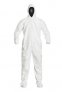 DUPONT™ TYVEK® ISOCLEAN® IC105 COVERALL WITH ATTACHED HOOD AND SHOE COVER, 25PCS/CTN (PN-IC105SWHLG002500, D-CODE D14247931)