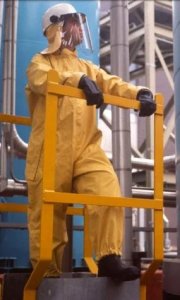 RESPIREX CHEMICAL PROTECTIVE YELLOW NEOPRENE BIB TROUSERS
