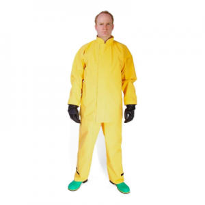 RESPIREX CHEMICAL PROTECTIVE YELLOW NEOPRENE JACKET WITH NEOPRENE GLOVES (LENGHT : 42”)