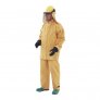 RESPIREX YELLOW NEOPRENE CHEMICAL PROTECTIVE JACKET WITH VELCRO ZIP FLAP
