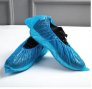 DISPOSABLE CPE SHOE COVER 15X39CM BLUE, WATERPROOF & DUSTPROOF, 100PCS/PKT