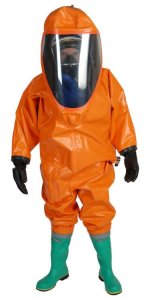 RESPIREX GTB REUSABLE GAS TIGHT SUIT IN RXCL158 VITON, C/W GLOVE & BOOTS