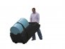 JUSTRITE DRUM CADDY OUTDOOR ECO BLACK