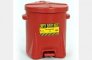 EAGLE 933FL 6 GALLON HANDS-FREE SELF-CLOSING OILY WASTE CAN - RED