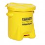 EAGLE CAN526-YL 10 GAL FM APPROVED POLY OILY WASTE CAN WITH FOOT-OPERATED LID (YELLOW)