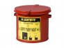 JUSTRITE 09200 8L COUNTERTOP OILY WASTE CAN WITH SELF-CLOSING LID