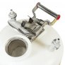 JUSTRITE 2 GAL QUICK-DISCONNECT DISPOSAL SAFETY CAN, POLYPROPYLENE FITTINGS FOR 3/8