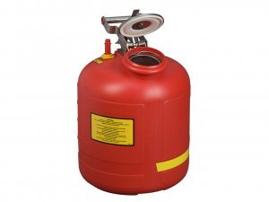 JUSTRITE 5 GAL PE DISPOSAL CAN W/SS H/W WITH 08530 GAUGE