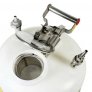 JUSTRITE 5 GALLON, POLYETHYLENE QUICK-DISCONNECT DISPOSAL SAFETY CAN, SS & PP FITTIN FOR 3/8