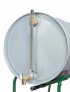 JUSTRITE HORIZONTAL DRUM CAST-IRON FILL DRUM GAUGE WITH S/C FAUCET